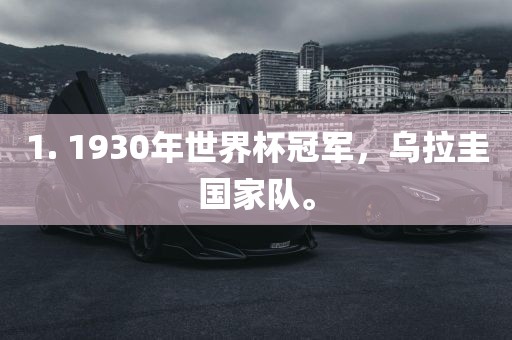 1. 1930年世界杯冠军，乌拉圭国家队。丹东日丰电子有限公司