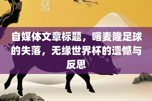自媒体文章标题，喀麦隆足球的失落，无缘世界杯的遗丹东日丰电子有限公司憾与反思