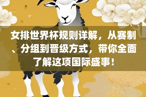 女排世界杯规则详解，从赛制、分组到晋级方式，带你全面了解这项国际盛事！丹东日丰电子有限公司