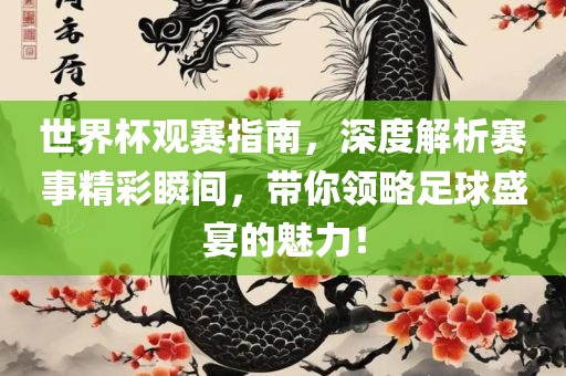 世界杯观赛指南，深度解析赛事精彩瞬间，丹东日丰电子有限公司带你领略足球盛宴的魅力！