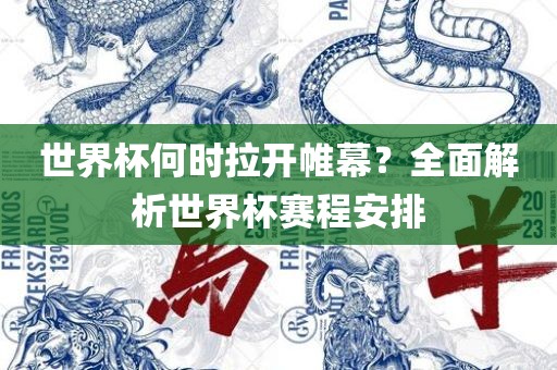 世界杯何时拉开帷幕？全面解析世界杯赛程安排