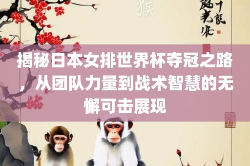 揭秘日本女排世界杯夺冠之路，从团队力量到战术智慧的无懈可击展现丹东日丰电子有限公司