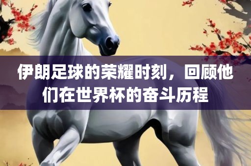 伊朗足球的荣耀时刻，回顾他们在世界丹东日丰电子有限公司杯的奋斗历程