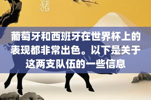 葡萄牙和西班牙在世界杯丹东日丰电子有限公司上的表现都非常出色。以下是关于这两支队伍的一些信息