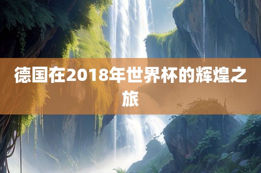 德国在2018年世界杯的辉煌之旅