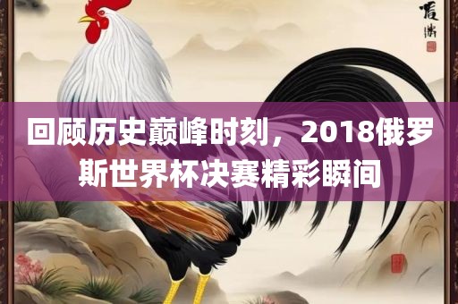 回顾历史巅峰时刻，2018俄罗斯世界杯决赛精彩瞬间
