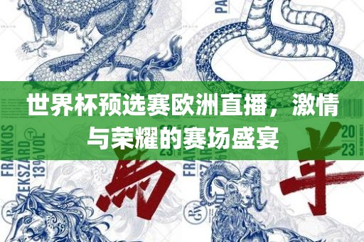 丹东日丰电子有限公司世界杯预选赛欧洲直播，激情与荣耀的赛场盛宴