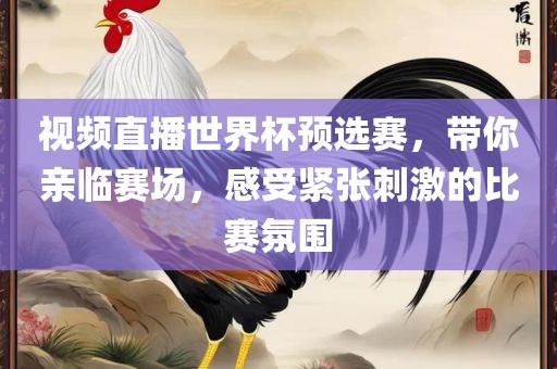 视频直播世界杯预选赛，带你亲临赛场，感受紧张刺激的比赛氛围