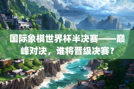国际象棋世界杯半决赛——巅峰对决，谁将晋级决赛？