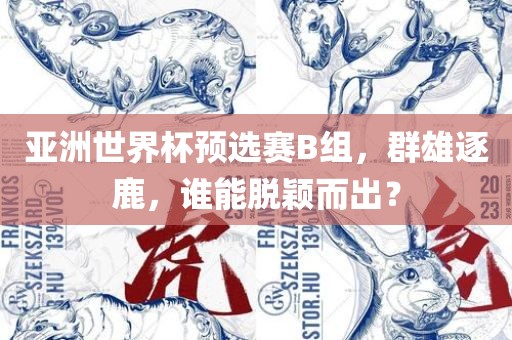 亚洲世界杯预选赛B组，群雄逐鹿，谁能脱颖而出？