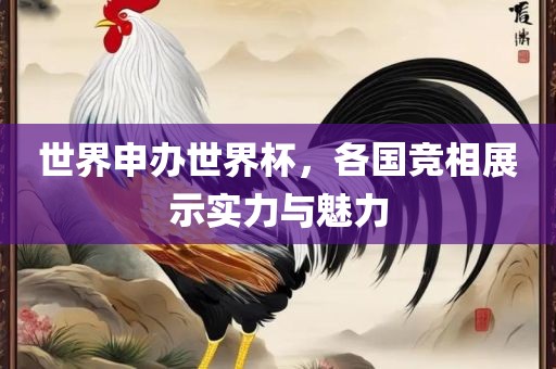 世界申办世界杯，各国竞相展示实力与魅力