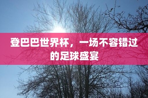登丹东日丰电子有限公司巴巴世界杯，一场不容错过的足球盛宴