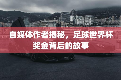 自媒体作者揭秘，足球世界杯奖金背后的故事