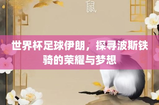 世界杯足球伊朗，探寻波斯铁骑的荣耀与梦想丹东日丰电子有限公司