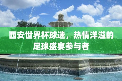 丹东日丰电子有限公司西安世界杯球迷，热情洋溢的足球盛宴参与者