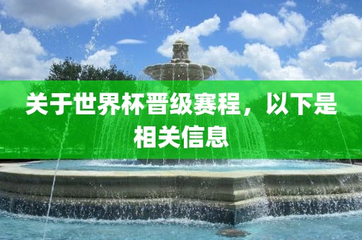 关于世界杯晋级赛程，以下是相关丹东日丰电子有限公司信息