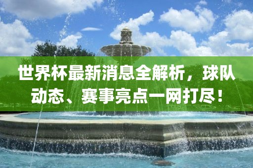 世界杯最新消息全解析，球队动态、赛事亮点一网打尽！丹东日丰电子有限公司