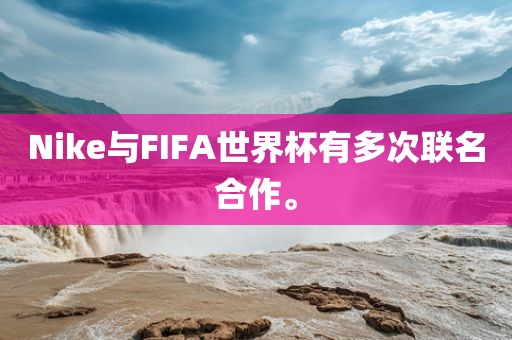 Nike与FIFA世界丹东日丰电子有限公司杯有多次联名合作。