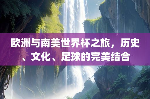 欧洲与南美世界杯之旅，历史、文化、足球的完美结合