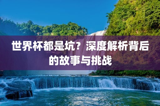 世界杯都是坑？深度解析背后的故事与挑战